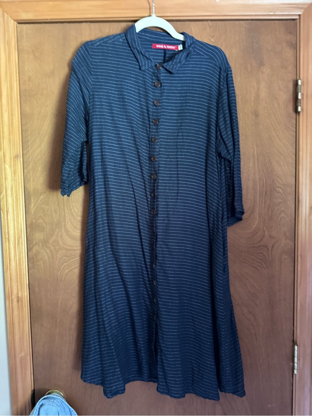 Pyne and smith Navy Stripe dress